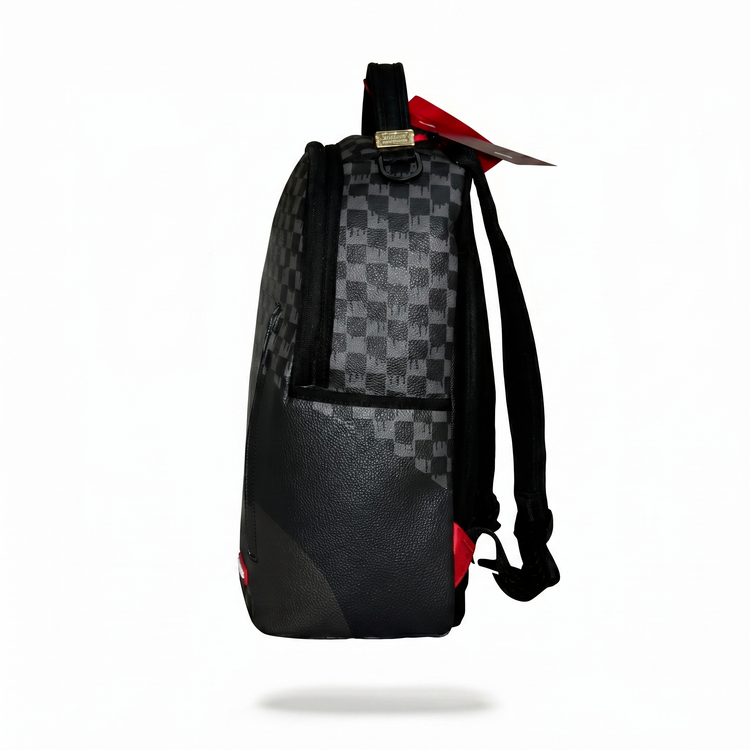 GREY CHECKERED EYE BACKPACK