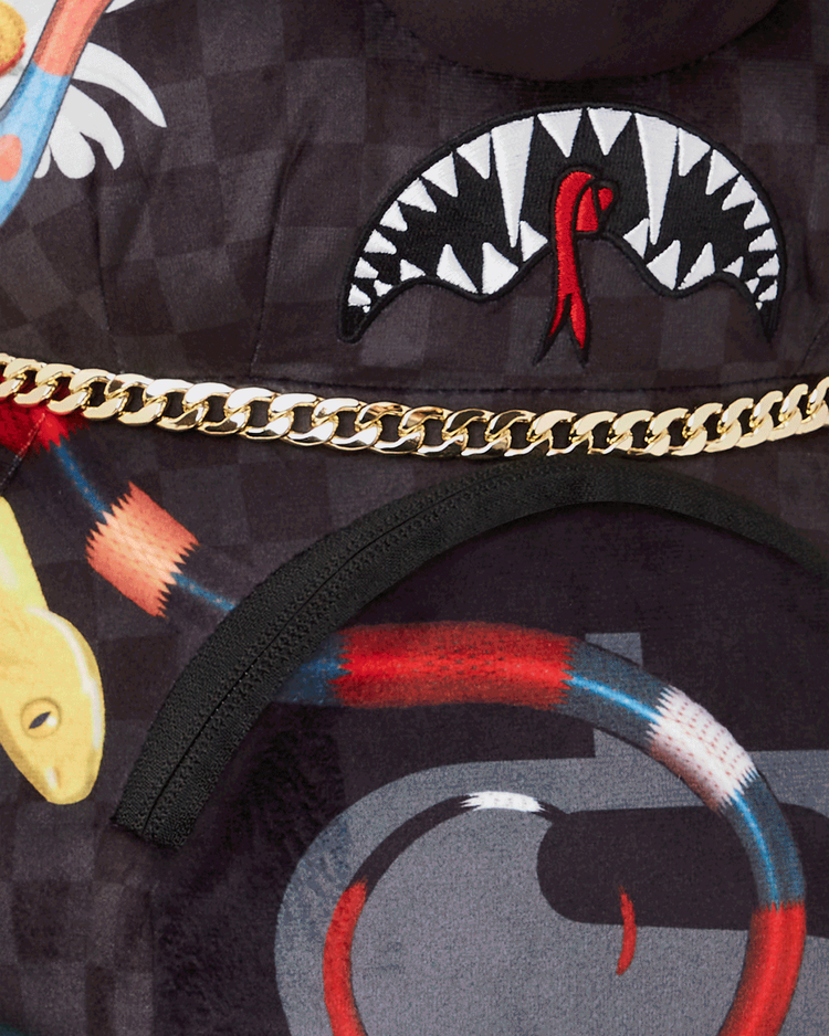 SNAKES ON A BEAR BACKPACK