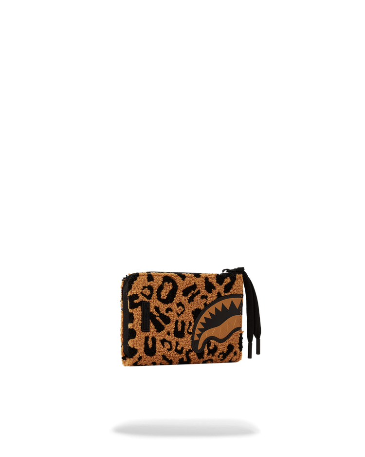 CHEETAH CHENILLE WALLET