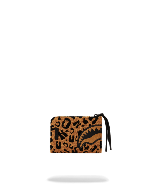 CHEETAH CHENILLE WALLET