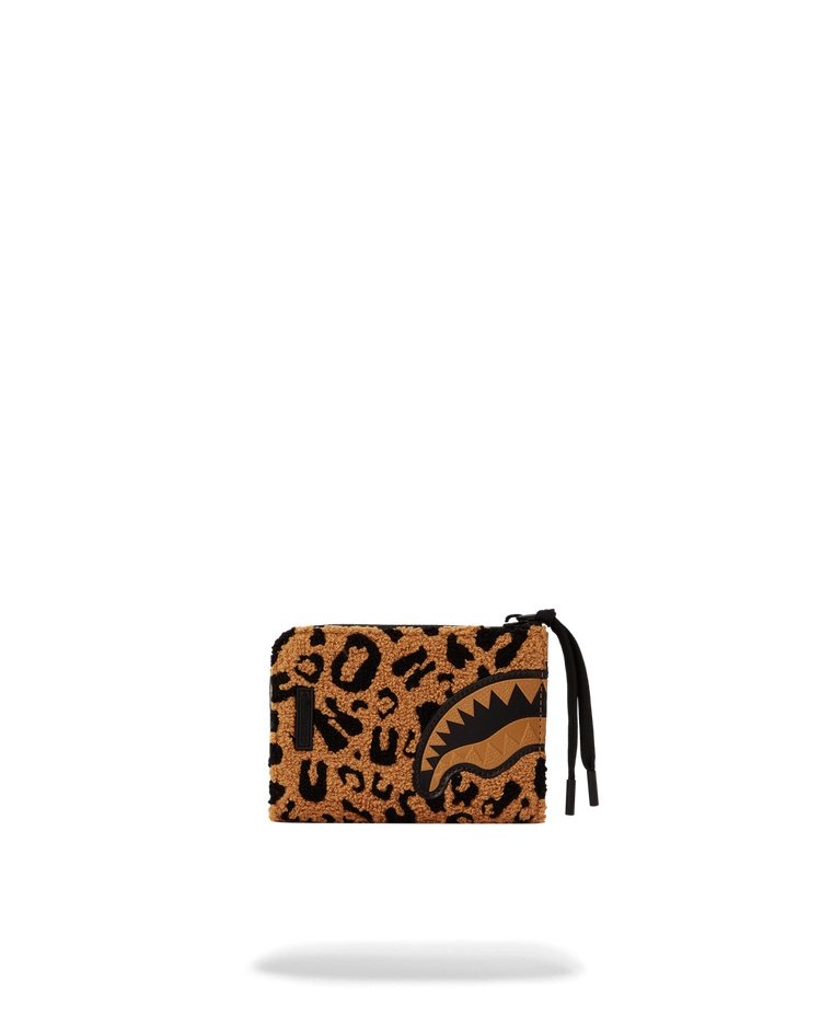 CHEETAH CHENILLE WALLET