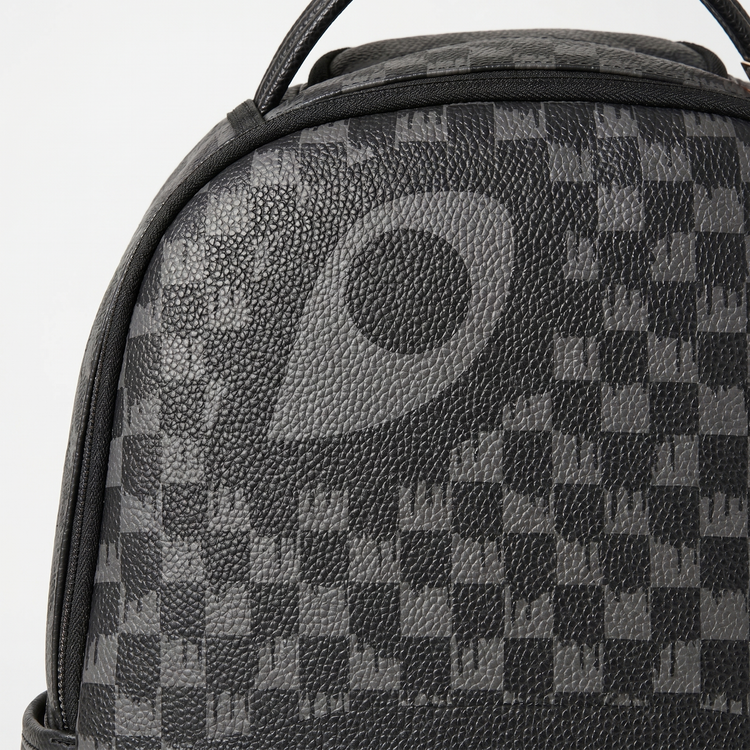 GREY CHECKERED EYE BACKPACK