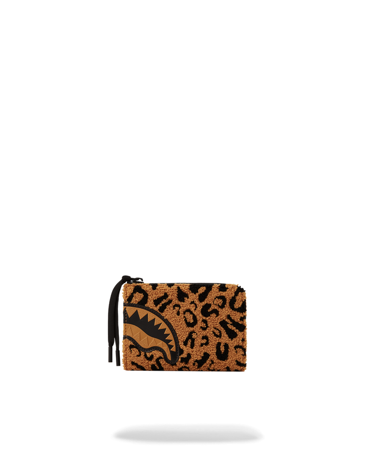 CHEETAH CHENILLE WALLET