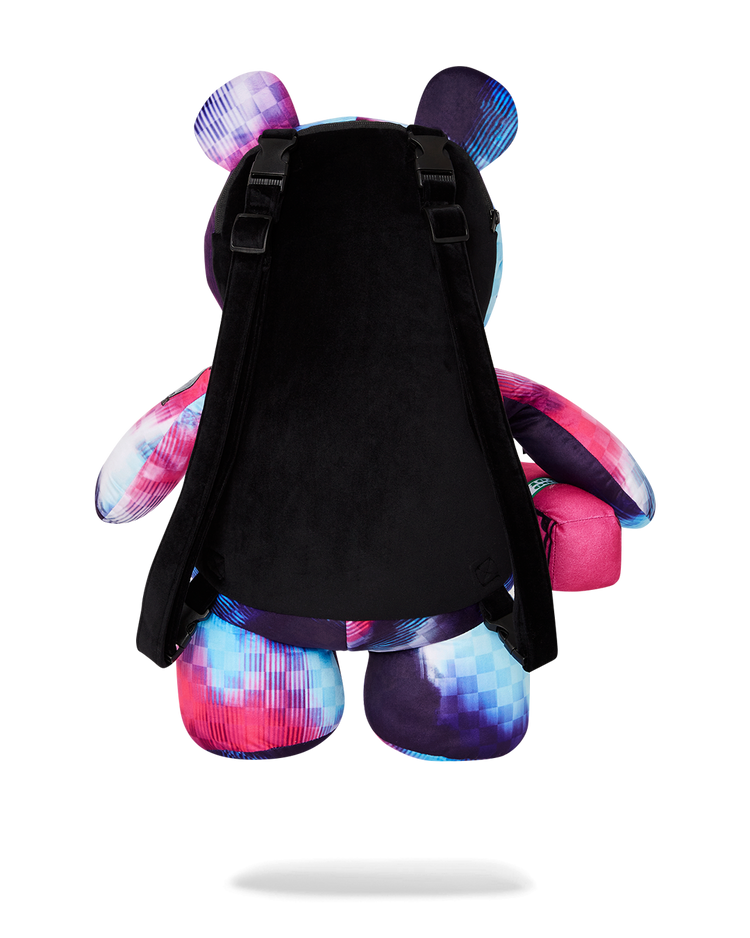 METALLIC TYE DYE BEAR BACKPACK
