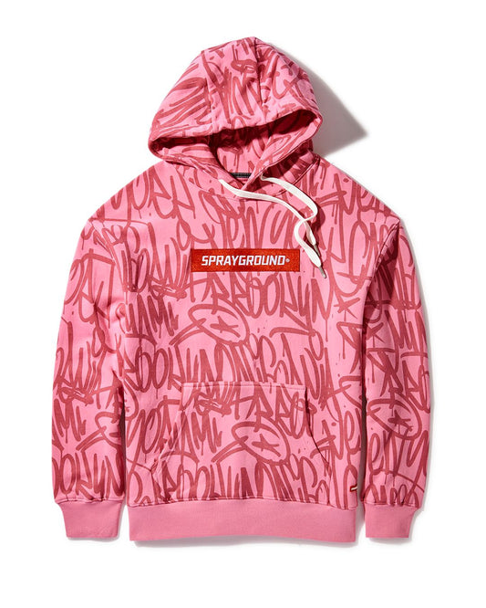 GRAFFITI HOODIE PINK