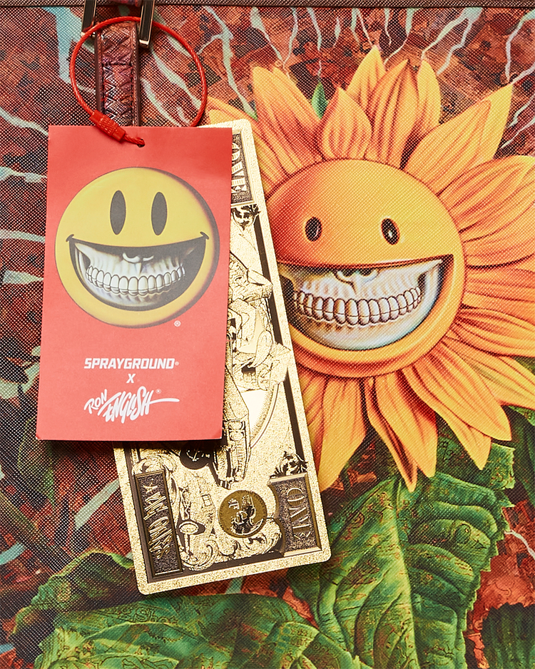 RON ENGLISH GROWING GRINS TOTE